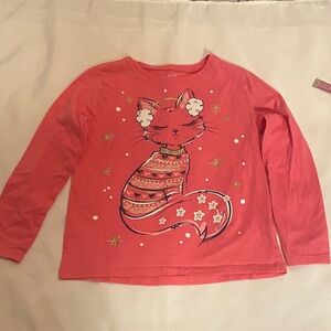 The Children's Place Long Sleeve Cat Tee